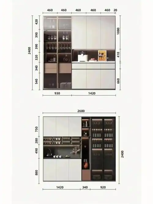 12款定制高端酒柜尺寸大公开