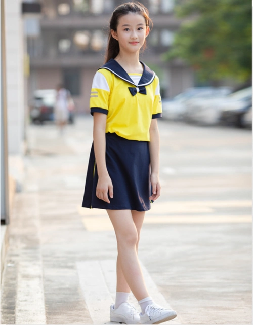 中国风校服定做艾咪天使中小学运动套装校服定制厂家