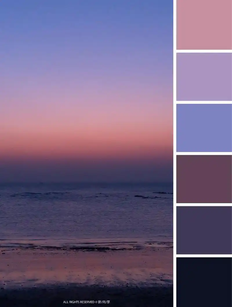 调色可以参考来自大自然的配色,大海的颜色,天空的颜色,草地的 - 抖音