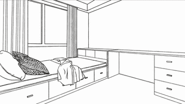 这5种榻榻米设计解决了90的小卧室布局