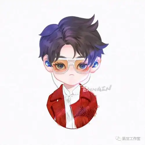 王俊凯q版饭绘一则绅爱满分可爱至极