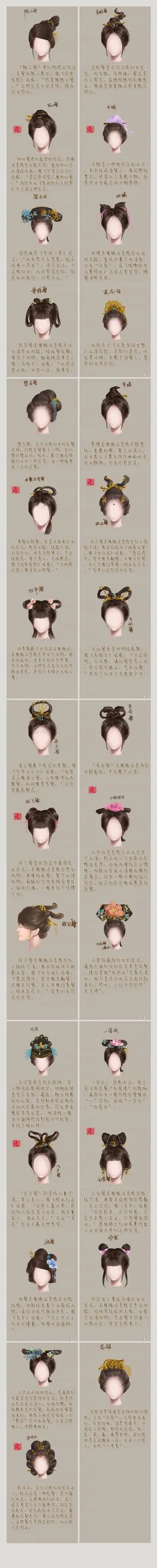 中国古代女子发型