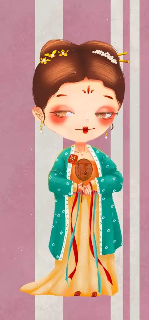 q版古风汉服|插画|创作习作|陈予旧 - 原创作品 - 站酷 (zcool)