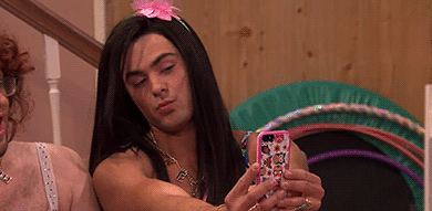 自拍挑眉男扮女装撅嘴gif动图_动态图_表情包下载_soogif