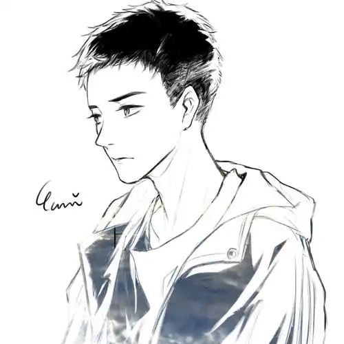 尝试画心中的大飞  寸头真的好难画orz 跟昨天画的丞哥是一对图 我是