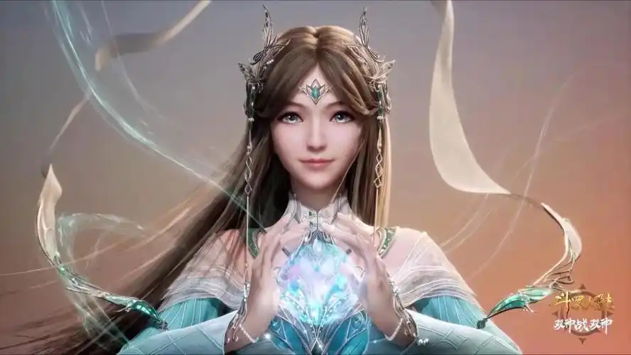 斗罗大陆:宁荣荣的神装曝光,青色长裙太美,马红俊神装颜值爆表_腾讯