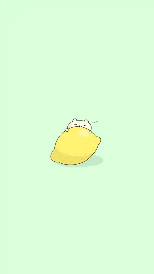 吃柠檬的小可爱壁纸