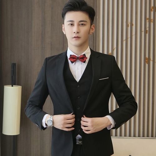 西装男成熟稳重春秋休闲小西装穿搭男装外套男装青年男装男土西服