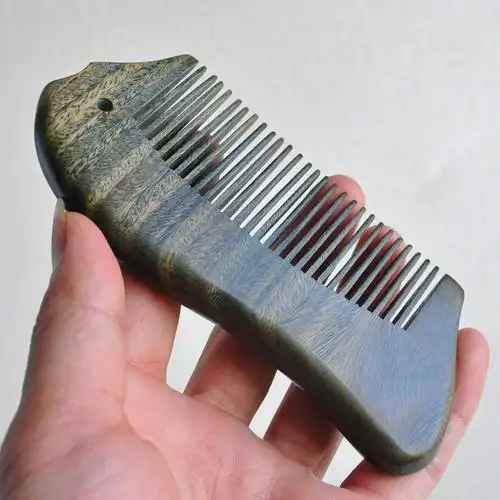 谭木匠官方旗舰同款绿檀木梳子整木料正宗绿檀很香味有柄无柄梳女家用