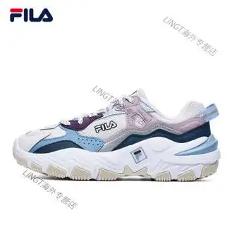 斐乐fila女鞋跑步鞋秋冬新款百搭复古运动鞋老爹鞋掠夺者二代女雨雾灰
