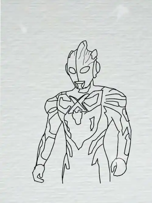 画一个简单的奥特曼