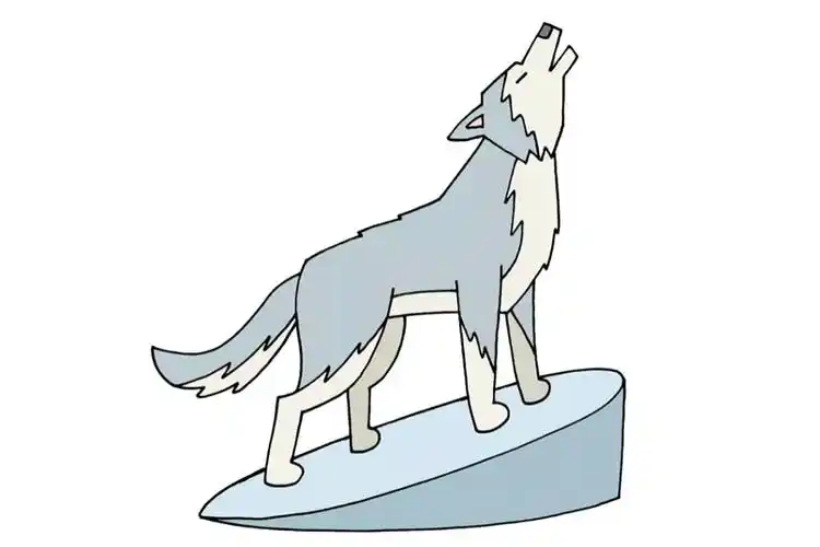 如何画狼 狼的简笔画详细画法-图10