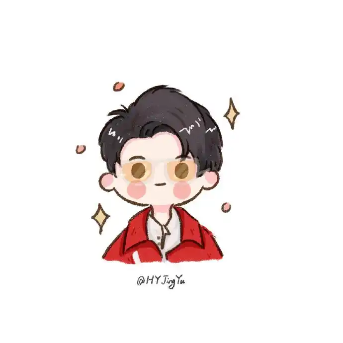 卡通呆萌王俊凯q版图,画风有趣可爱