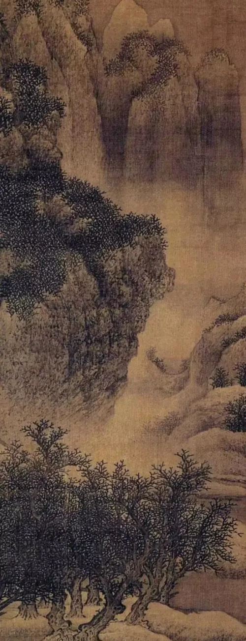 北宋范宽的雪景寒林图苍劲挺拔幽静深邃