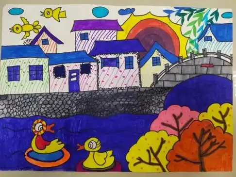 "我心目中的新农村人居环境 我眼中的家乡变化"主题绘画获奖作品展播