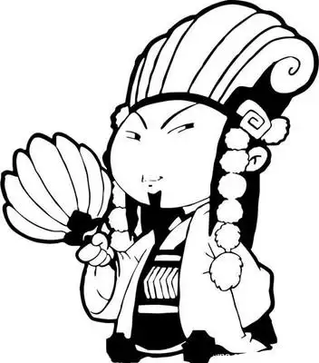 q版诸葛亮头像简笔画-91kb