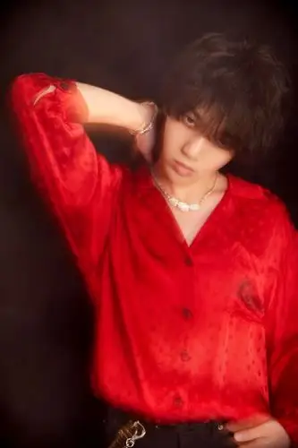 华晨宇红衣少年光影写真图片17