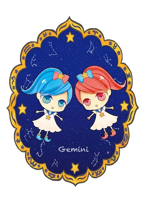 十二星座图片萌图双子座