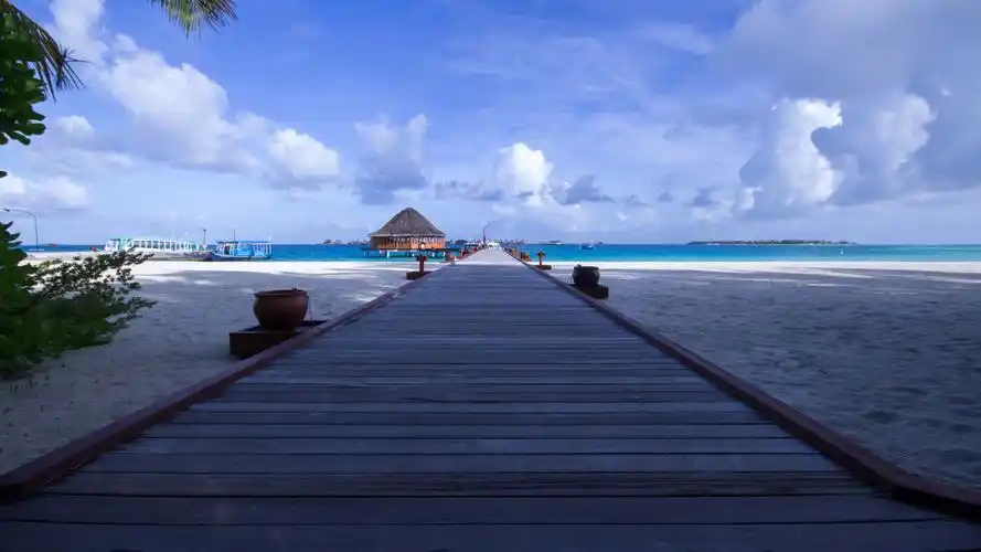 马尔代夫唯美海边风景高清桌面壁纸