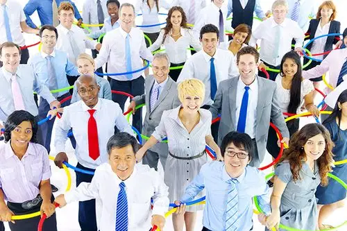 一群职场人士高清图片