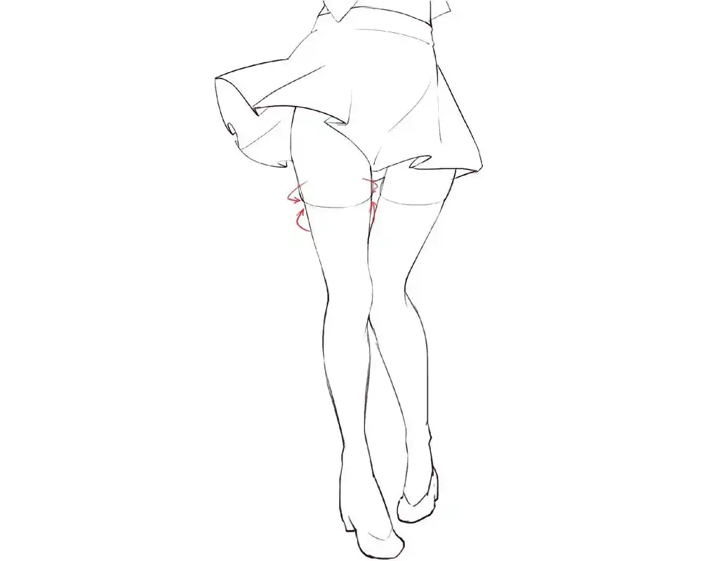 质感丝袜画法!#板绘 #绘画 #二次元原创 #线稿 #画画使 - 抖音