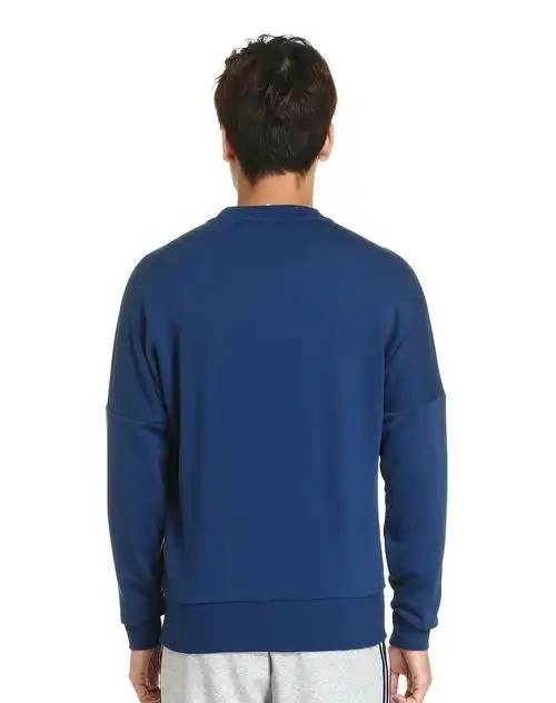 保暖恒温透气 男款藏青蓝色长袖运动卫衣