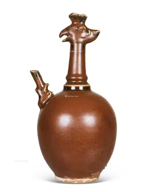 1133宋紫定窑鸡头壶