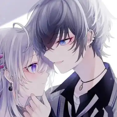 情侣头像一对动漫甜甜的一人一半