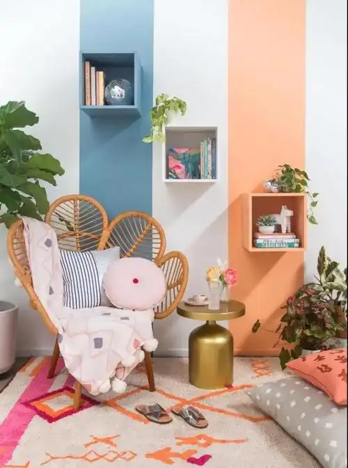 艺术涂料背景墙来看蔻帝艺术漆的高颜值拼色