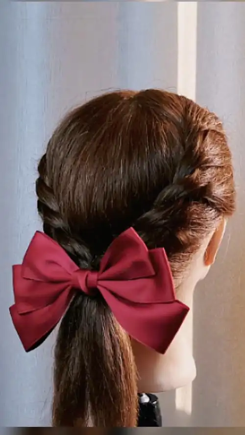 如何扎头发简单又漂亮这样编一下就好了