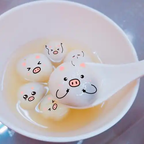 可爱的汤圆出锅了