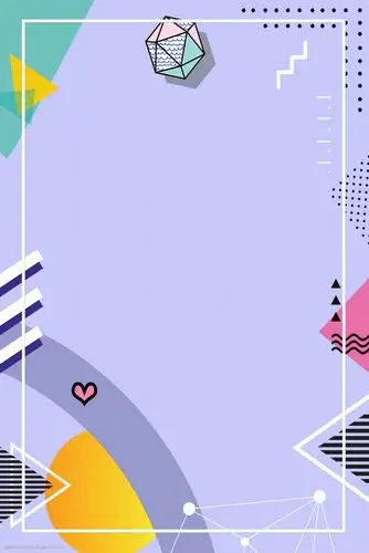 简约孟菲斯秋季上新主题海报