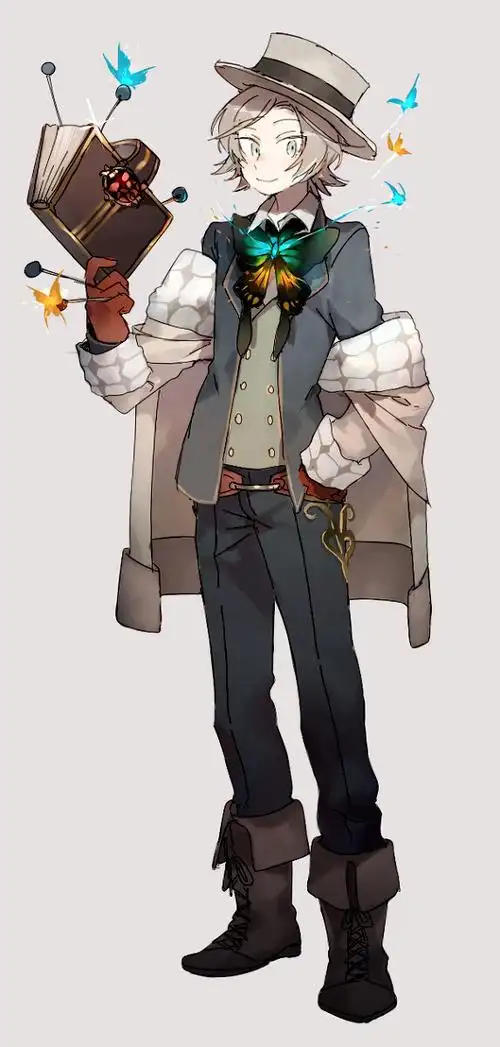 动漫二次元少年日系服装绘画素材p站侵删