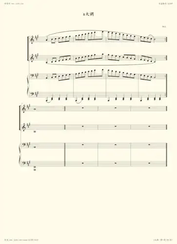 a大调音阶-拜厄小提琴谱