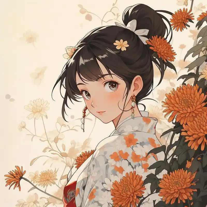 95浮世绘风女生头像,绝美收藏99