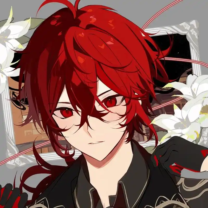 画了原神迪卢克头像