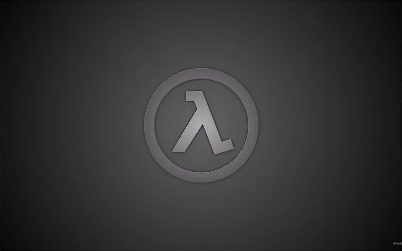 > 射击电子游戏半条命极简创意logo高清桌面壁纸(二)(1920×1200)