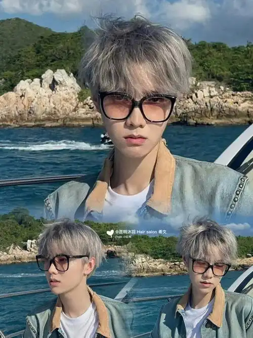 男生不染一次亚麻灰永远都不知道自己有多帅