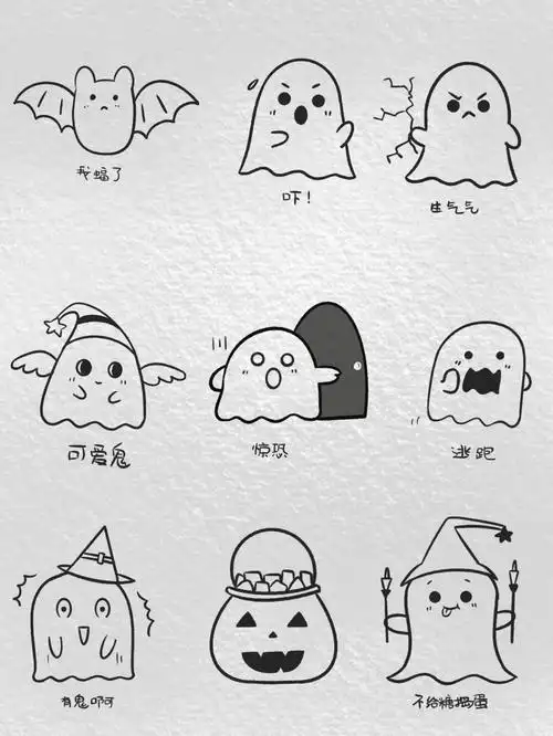 procreate绘画  #简笔画  #表情  #萬聖節