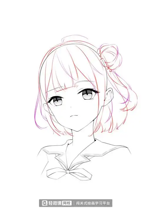 动漫头发教学!