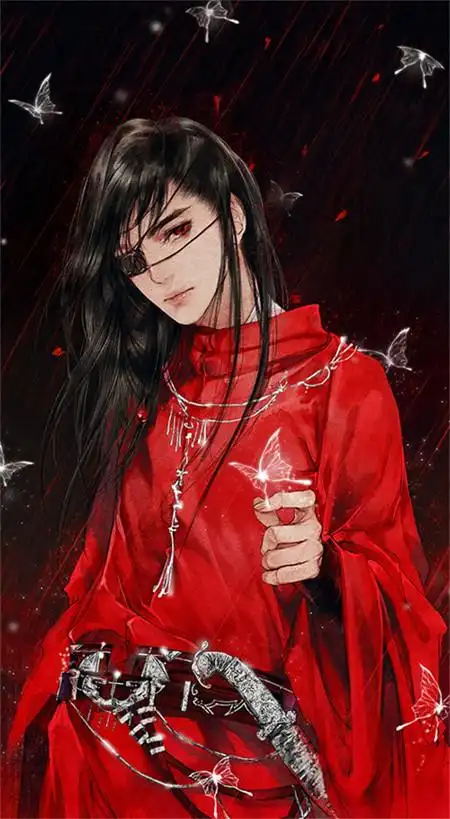 10张古风美男子图集如此惊艳的红衣之美美图