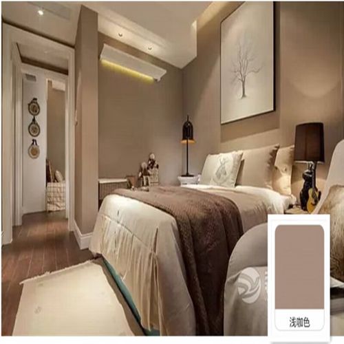 梯橙咖啡色内墙哑光水性乳胶漆棕色背景墙室内调色墙面漆 浅咖啡色 0