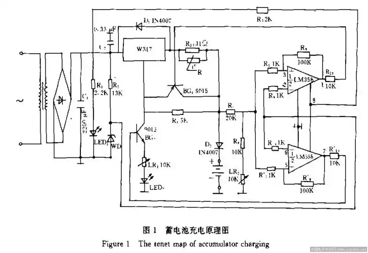 请教铅酸蓄电池充电电路有图
