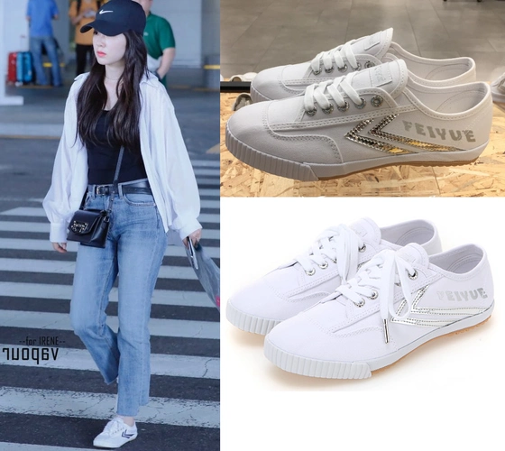 韩国正品feiyue飞跃代购裴珠irene同款情侣低帮帆布鞋