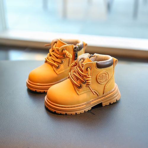 卡特兔婴儿男童2岁学步软底儿童靴子加绒鞋子学步鞋