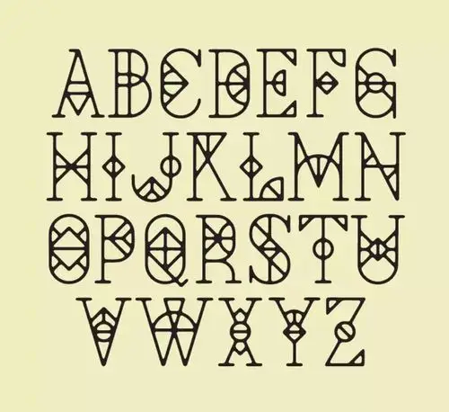 猫宁手帐025100手帐常用36种英文花体