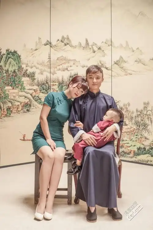 圆了我的民国风全家福梦