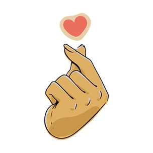 比心手势爱心示爱浪漫矢量设计元素