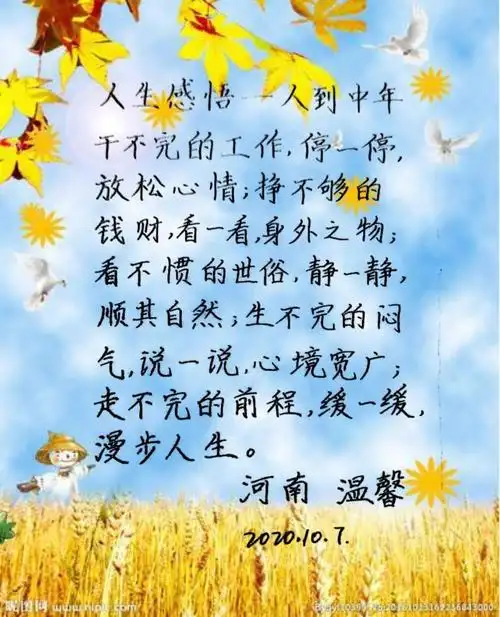 每日写字(感悟人到中年)