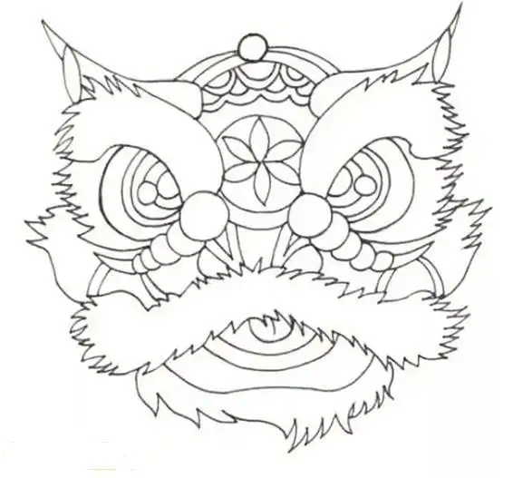 招财纳福,醒狮挂饰图片素材